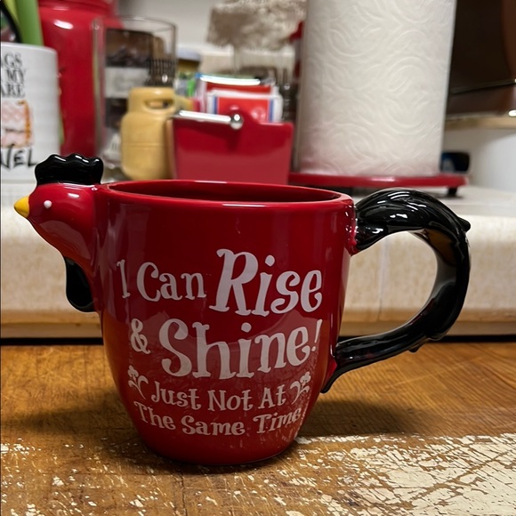 Cracker Barrel Other - Red Rooster Mug with Fun Quote